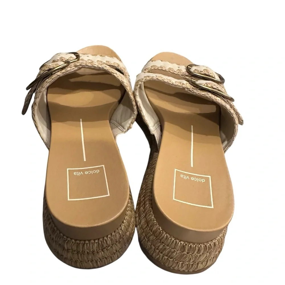 Dolce Vita Wanika Sandals Sand Nubuck Double Buckle Size 7.5